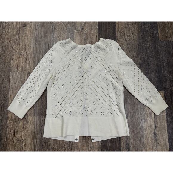 White House Black Market Embellished Cardigan Sweater - Picture 5 of 5